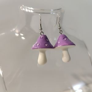 Mushroom Dangle Earrings | Festival Earrings | Cute Earrings